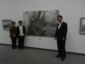 写真：第9回華昌会墨彩画展 鑑賞