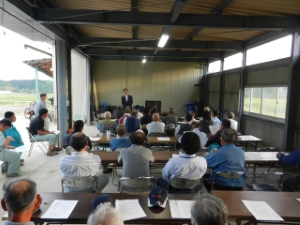 写真：美里地区麦作研修及び意見交換会 挨拶