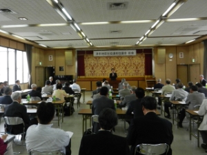 写真：津市地区社協連絡協議会総会 挨拶