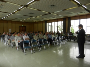 写真：美里町老人クラブ連合会定期総会 挨拶