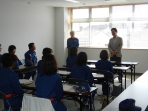 写真：一志方面団女性消防団員新任者訓練 挨拶