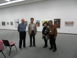写真：第3回洋画グループ一美会展 鑑賞