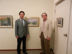 写真：近澤順道さん絵画個展「花と風景」鑑賞