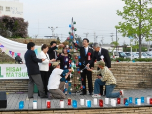 写真：グリーンフェスティバル 挨拶、激励