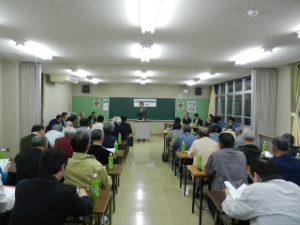 写真：片田地区獣害対策協議会総会 挨拶