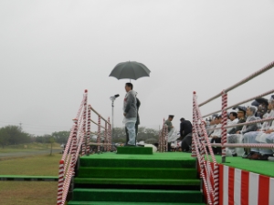 写真：陸上自衛隊久居駐屯地開設62周年記念式典祝辞