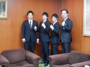 写真：全日本体操競技大会出場選手 来訪