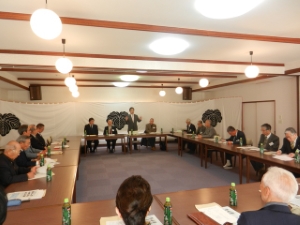 写真:藤堂藩五日会平成26年度春季総会 挨拶