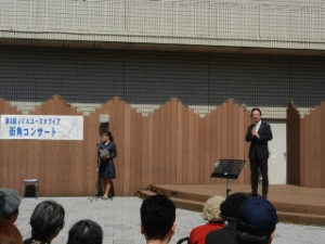 写真：第3回JCAユースクワイア　街角コンサート 挨拶