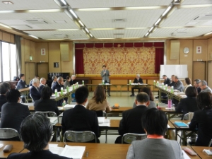 写真：津市社会福祉協議会理事会 挨拶