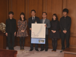 写真：第3回JCAユースクワイアに参加する三重県出身者 来訪