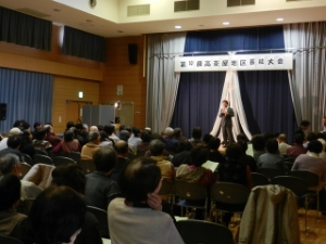 写真：第10回高茶屋地区芸能大会　歌と踊りの祭典 挨拶