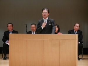 写真：市民とつくる人権ネットワークの集い 挨拶