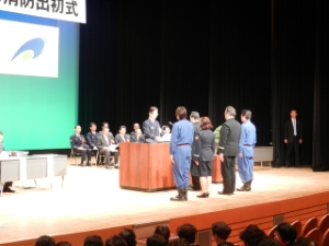 写真:平成26年津市消防出初式1