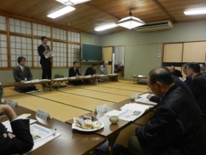 写真：片田地区自治会連合会との懇談会