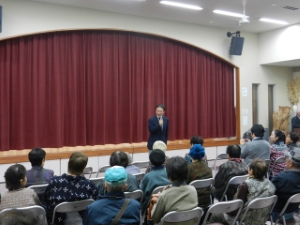 写真：大井地区文化祭 挨拶