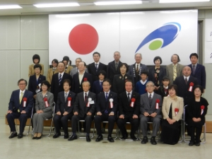 写真：津市文化功労賞・奨励賞、スポーツ功労賞・奨励賞、教育功労者表彰式2