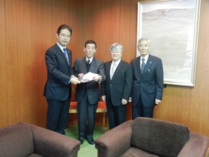 写真：津岳風会 役員来訪