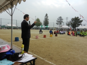 写真：桃園地区体育祭 挨拶