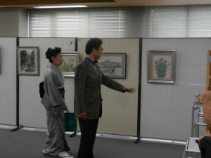 写真：久居文化協会文化祭オープニングセレモニー鑑賞