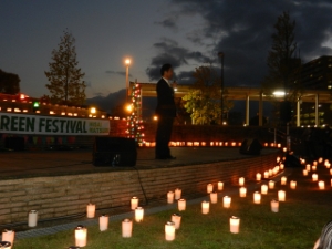 写真：久居まつり　グリーンフェスティバル 挨拶、激励