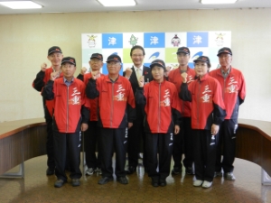 写真：第26回全国健康福祉祭こうち大会・ねんりんピックよさこい高知2013出場選手 来訪