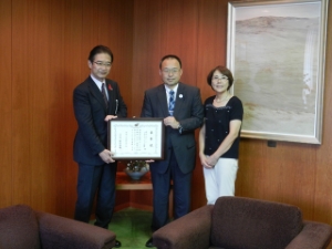 写真：津市スポーツ・レクリエーション協会役員 来訪