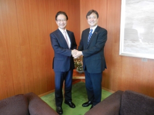 写真：堀井巌 参議院議員 来訪
