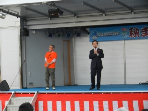 写真：JFEエンジニアリング秋まつり 挨拶