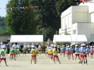 写真：榊原小学校運動会、第28回地区民体育祭 挨拶