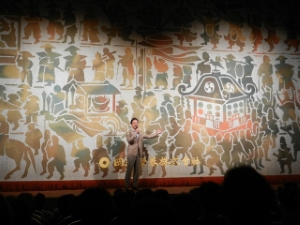 写真：津奈乃会演奏会 挨拶