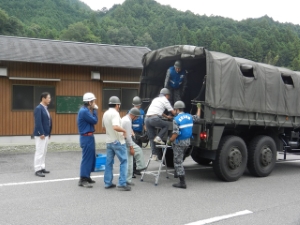 写真：美杉地域防災訓練