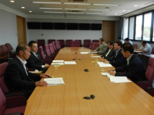 写真：三重県市長会による県政要望1