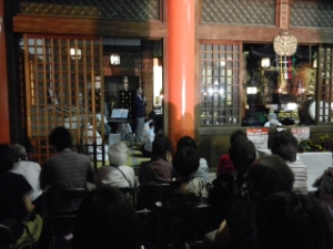 写真:第17回7・28平和と感謝の祈り「郷土の発展と平和を願う集いとミニコンサート」 挨拶