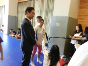 写真:ジュニアレスリング合同合宿