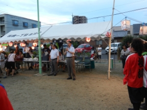 写真:夏まつり 挨拶1