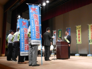 写真:夏の交通安全県民運動出発式