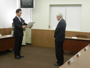 写真:津市市政相談員感謝状授与式