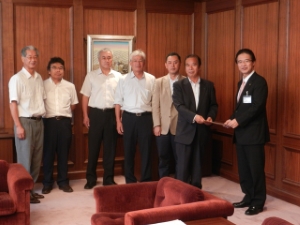 写真:三重県建設業協会一志支部 役員来訪