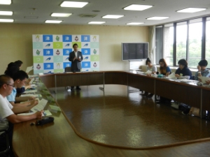 写真:三重大学国際交流センター上級総合日本語課外講座 講話1