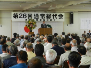 写真:津安芸農業協同組合 第26回通常総代会 挨拶