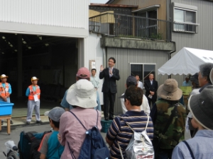 写真：北垣内自主防災訓練 挨拶