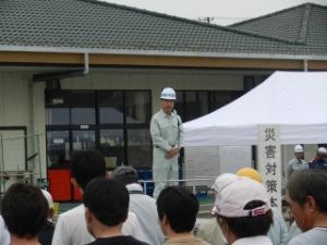 写真：土砂災害・全国統一防災訓練、一志地域総合水防訓練1