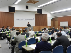 写真：津市自治会連合会定期総会 挨拶