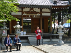 写真：甲良町「在士藤まつり2013」 挨拶