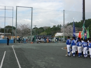 写真：津市スポーツ少年団ソフトボール春季大会開会式 挨拶