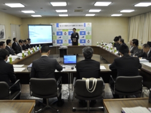 写真:第1回波瀬川における避難のあり方検討会挨拶