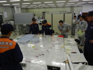 写真:津市災害図上訓練2