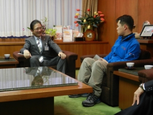 写真：2013年スペシャルオリンピックス冬季世界大会出場選手来訪