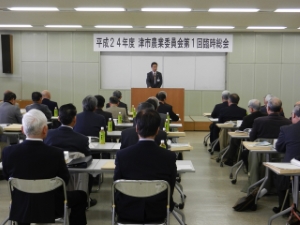 写真：津市農業委員会臨時総会挨拶